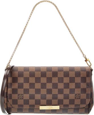 Louis Vuitton Brown Damier Ebene Favorite MM (Authentic Pre-Loved)