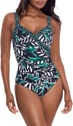 Miraclesuit Palma Verde One-Piece Swimsuit in Blm at Nordstrom Rack, Size 10