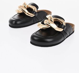 J.W.Anderson Leather Mules LOFFY With Maxi Chain size 35