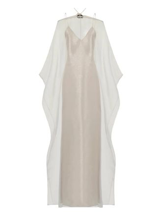 Taller Marmo Sza Sza jurk met organza laag - Beige