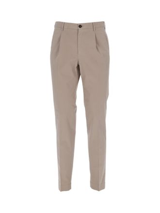 Incotex Tailored Fit Flat Front Straight-Leg Pants