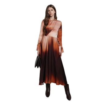 H2O Overhemdjurk met abstracte print en uitlopende rok - Dames - Casual kleedjes - Veelkleurig - S - Kleedjes