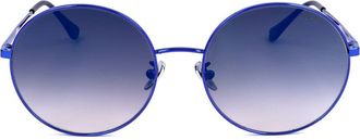 Retro Superfuture 58mm Round Sunglasses in Blue at Nordstrom Rack