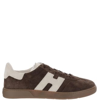 Hogan Low-Top Suede Sneakers With Nappa Leather Details