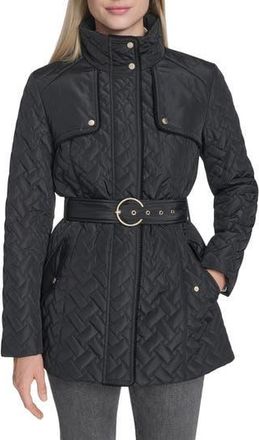 Cole Haan Signature Quilted Coat in Black at Nordstrom Rack, Size X-Small