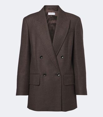Max Mara Blazer cruzado de lana