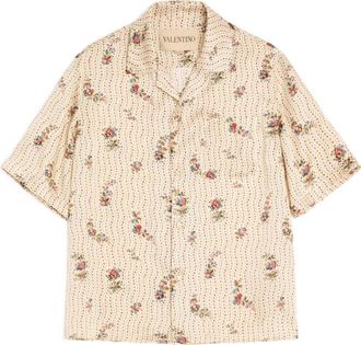 Valentino Garavani Camicia a fiori - Toni neutri