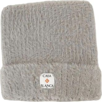 Casablanca Zachte Nylon Vierkante Hoed - Heren - Hoeden - Grijs - ONE Size - Nylon - Accessoires