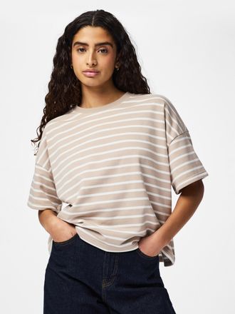 Pieces Sweatshirt PIECES PCCHILLI SUMMER 2/4 SWEAT STRIPE NOOS BC, Damen, Gr. XL (42), crockery stripes:cloud dancer, Sweatware, Obermaterial: 50% Baumwolle,