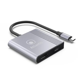 Atlantis Atlantis Land Adaptador Usb-c A04-tc2hdmi+ Doble Hdmi 2x Hdmi 1080p 60hz Cable 18cm