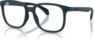 Moncler 55mm Square optical glasses in Blue at Nordstrom