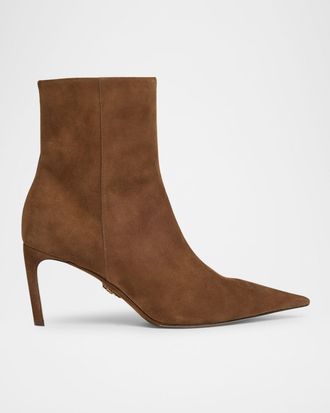 Dolce & Gabbana Devotion Suede Stiletto Ankle Booties
