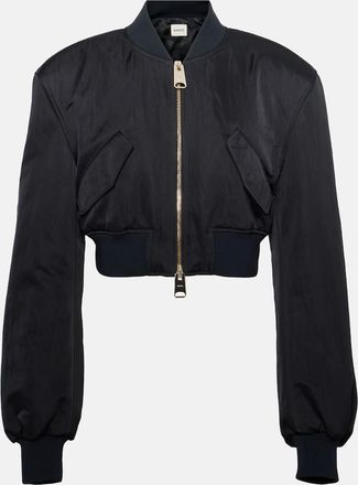 Khaite Reggie oversized satin bomber jacket