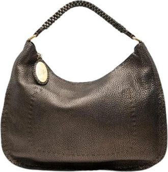 Fendi Pre-owned Vintage Schoudertas - Dames - Vintage Schoudertas - Bruin - ONE Size - Leer - Vintage