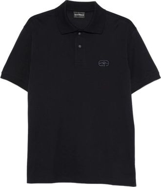 Emporio Armani T-shirts en Polos Blauw - Heren - Polos - Zwart - 3XL - Katoen - Tops