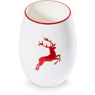 Gmundner Keramik Gmundner Cer&aacute;mica Ciervo Rojo Rub&iacute;, Jarr&oacute;n 21cm