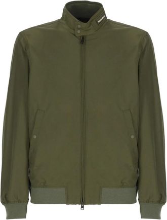 Woolrich Groene Katoenmix Bomberjack - Heren - Bomber jackets - Groen - XL - Katoen - Jassen