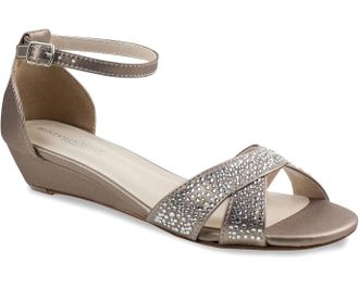 Touch Ups Iris Sandals Womens Champagne Rhinestone Ankle Strap RHS8374