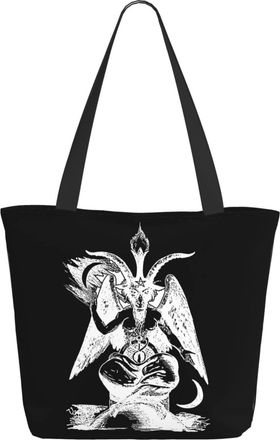 AOOEDM Baphomet Satan Ladies Shopping Bag 13x11x7in.The Perfect ValentineS Day Gift.It Is The Best ValentineS Day Gift For Mom, Daughter, Wife,Etc