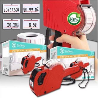 Trade Shop Trade Shop - Etichettatrice Manuale Per Cartellini Prezzo A 8 Cifre Magazzino Negozio Tx-9100