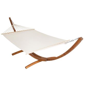 TecTake Hammock Thorsten in White | Size: 2 Seater