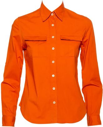 Burberry Camicia con tasche - Arancione