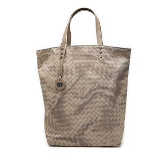 Bottega Veneta Tweedehands Nylon Intrecciolusion Tote