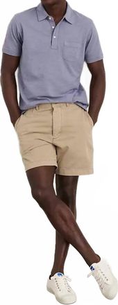 Alex Mill Flat Front Vintage Wash Short In Faded Khaki