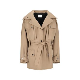 Andamane Belted Coats, female, Beige, Size: 2XS Military Style Xandra Jacket