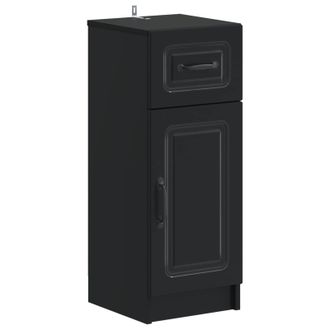 vidaXL Armario De Almacenamiento Para Ba&ntilde;o Utrecht Negro Vidaxl