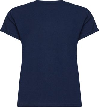 Polo Ralph Lauren Womens Crewneck T-Shirt Blue Cotton T-Shirts & Jerseys