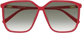 Valentino Vg 0025S 003 Zonnebril - Dames - Zonnebrillen - Rood - 59 MM - Accessoires