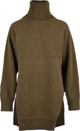 Stefano Mortari Asymmetrical High-Neck Wool Sweater