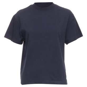 Jil Sander PLUS black 100% cotton crew neck logo tshirt set of 3 XS