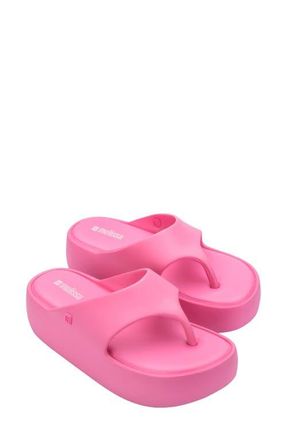 Melissa Free Platform Flip Flop in Pink at Nordstrom, Size 10