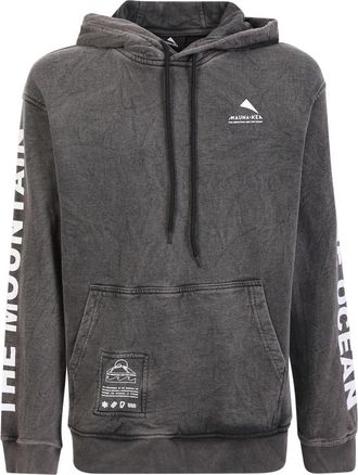 Mauna Kea Sportieve Grijze Sweatshirt met Capuchon en Logo Print - Heren - Hoodies - Grijs - XS - Katoen - Hoodies & sweatvesten