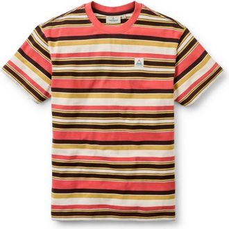 Passenger Wild Pine Texture Stripe T-Shirt T-Shirt f&uuml;r Herren | rot