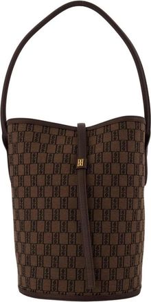 By Malene Birger Maryllon Bucket Bag - Dames - Schoudertassen - Bruin - ONE Size - Katoen - Tassen
