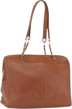 Chanel Pre-owned Shoulder Bags, female, Brown, Size: ONE SIZE Pre-owned Vintage Shoulder Bag