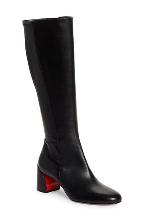Christian Louboutin Jane Knee High Boot in Black at Nordstrom, Size 6.5Us