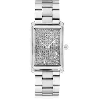 Sif Jakobs Jewellery Watch Santina with white zirconia in Stainless Steel Silver at Nordstrom