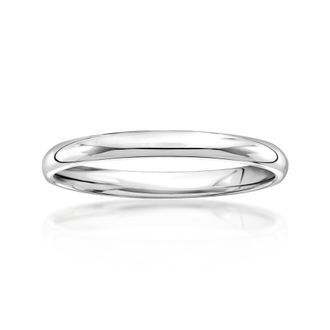 Ross-Simons Womens 2mm 14kt White Gold Wedding Ring