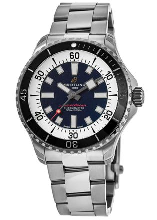 Breitling Superocean Automatic 44 Blue Dial Steel Mens Watch A17376211C1A1