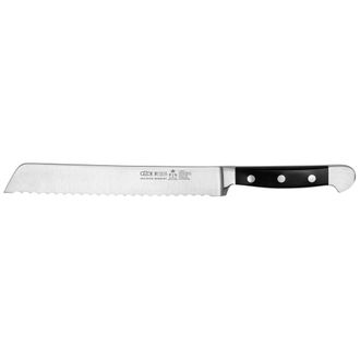 Gude G&uuml;de Alpha Cuchillo De Pan Negro 21 Cm Acero Inoxidable