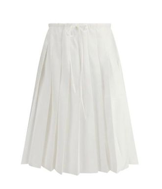 Prada Crisp White Cotton Skirt Size S