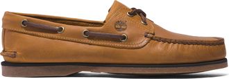 Timberland Mens Classic Boat Shoe - Tan Leather - Size UK 7.5