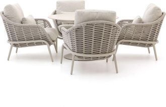 Suns Casto/Nova &oslash;120cm low dining tuinset 5-delig