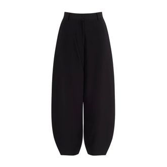 By Malene Birger Carlien Wide Broeken - Dames - Broeken - Zwart - Maat: XS Leer