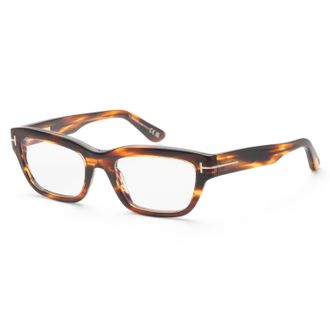 Tom Ford Womens 52mm Coloured Havana Opticals