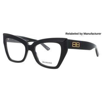 Balenciaga Ladies Black Rectangular Eyeglass Frames BB0275O00153R